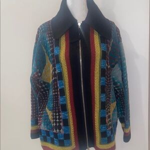 Jean Paul Gaultier Multicolor Patterned Cardigan vintage